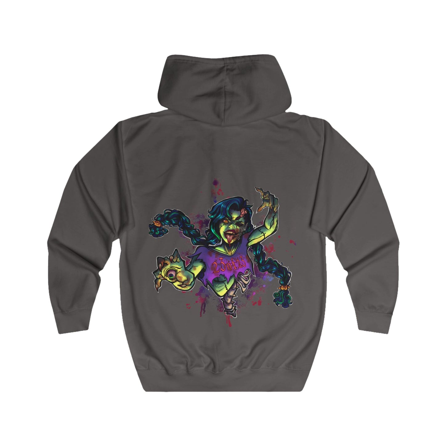 Zombie Girl Full Zip Hoodie