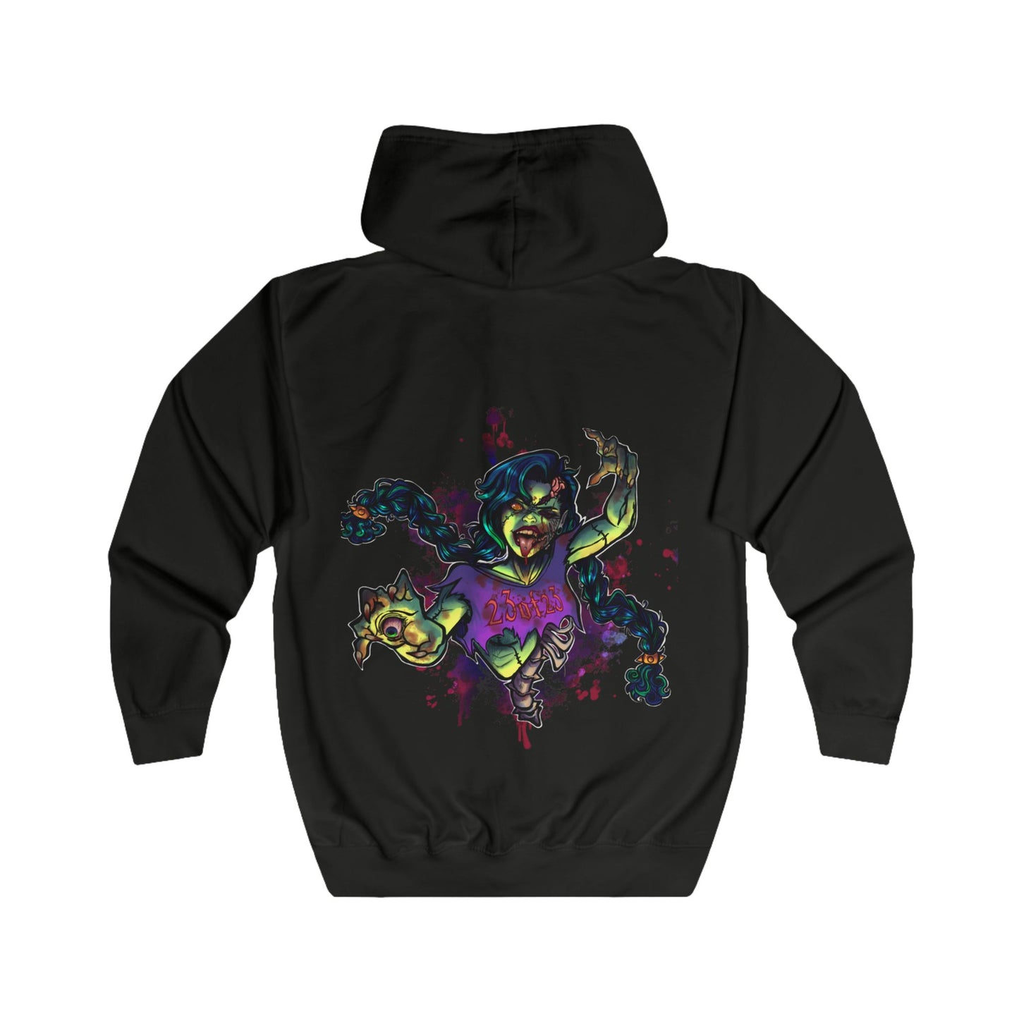 Zombie Girl Full Zip Hoodie